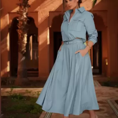 Saia midi fluida SPACCIO by Cristina