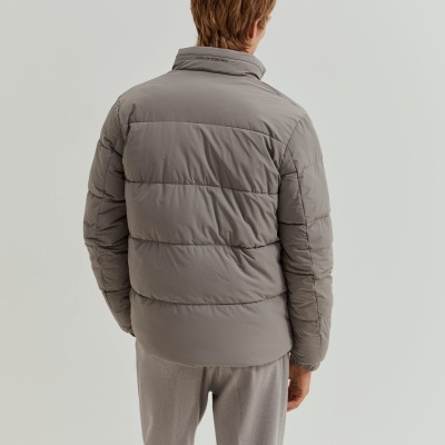 Blusão acolchoado com capuz oculto Lion of Porches