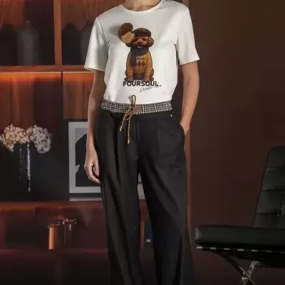 CALÇA PANTALONAS LISAS FOURSOUL