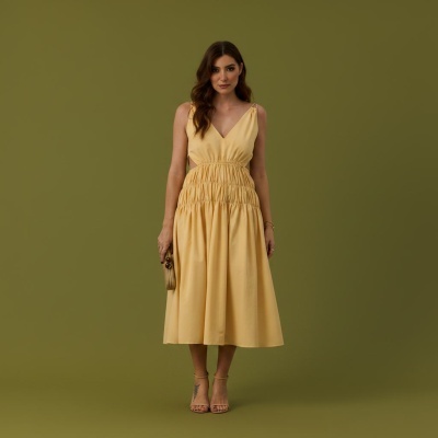 Vestido midi Swallow