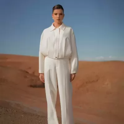 Calças de perna larga SPACCIO by Cristina