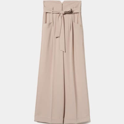 Calças pantalona com cinto Lion of Porches