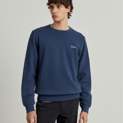 Sweater decote redondo em malha piqué Lion of Porches