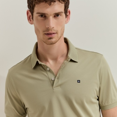 Polo de manga curta regular fit Lion of Porches