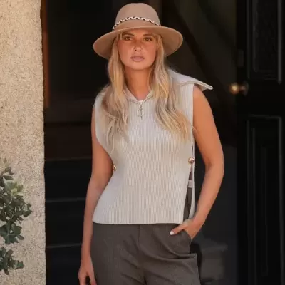 Colete Zíper Laterais Abertas Spaccio by Cristina