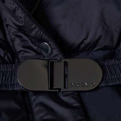 Blusão Acolchoado Comprido com Capuz removível Decenio