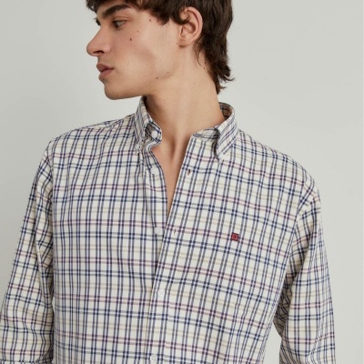 Camisa xadrez regular fit Lion of Porches