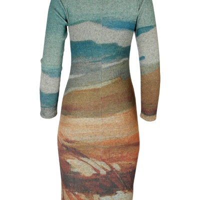 VESTIDO ESTAMPADO EM MALHA SAHOCO