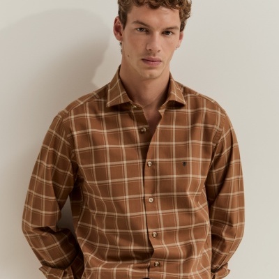 Camisa xadrez slim fit Lion of Porches
