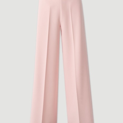 Calça clássica com botão metálico personalizado Ferrache