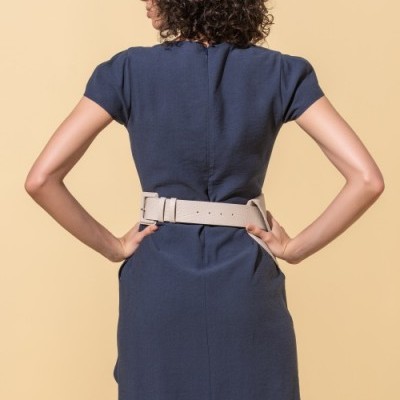 Vestido com folhos Ana Sousa