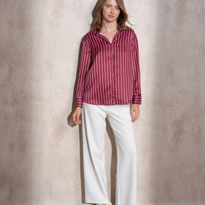 Túnica riscas acetinada SMF