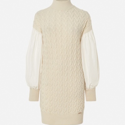 Vestido com efeito entrelaçado Scripta