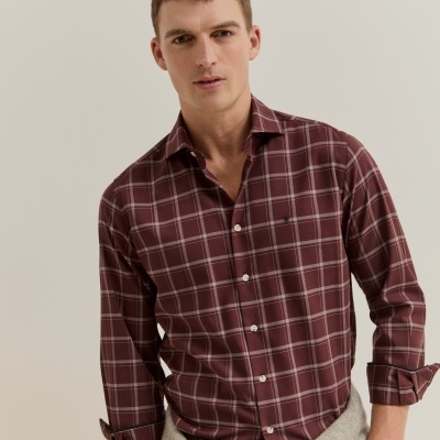 Camisa xadrez slim fit Lion of Porches