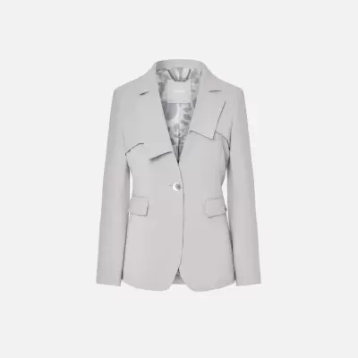 Blazer com gola de abas assimétricas Scripta