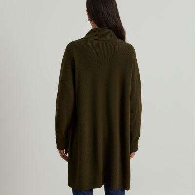 Casaco aberto malha tricotada Lion of Porches