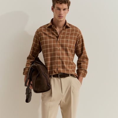 Camisa xadrez slim fit Lion of Porches