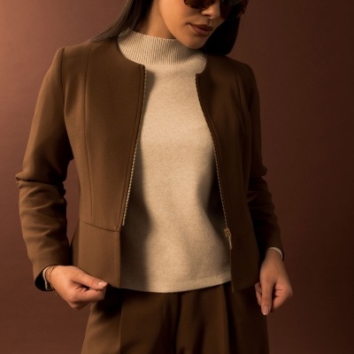 Casaco clássico estruturado Ferrache