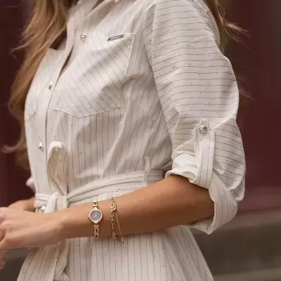 Vestido Camiseiro com Brilhos Sahoco