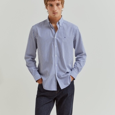 Camisa regular fit às riscas Lion Of Porches