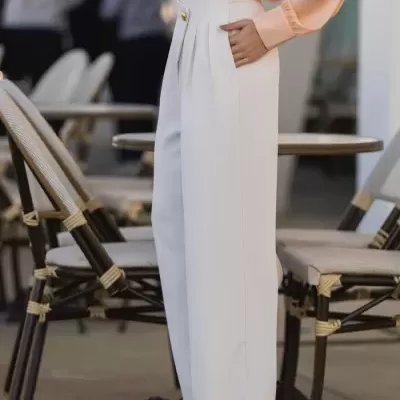 Calças botão gold  SPACCIO by Cristina