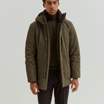 Parka acolchoada com capuz Lion of Porches