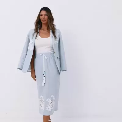 Blazer em linho Swallow