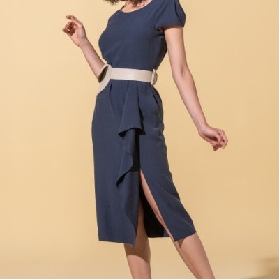 Vestido com folhos Ana Sousa