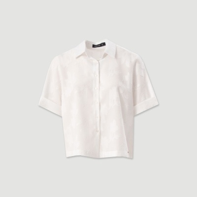 Blusa com bordado floral Ferrache