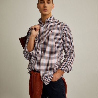 Camisa quadrados regular fit Lion of Porches