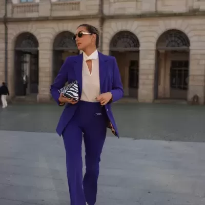 Blazer com aplicações nas laterais Scripta