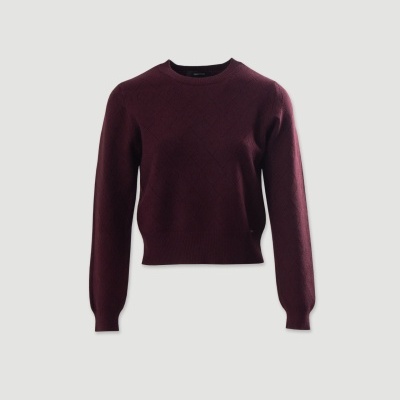 Camisola de malha com detalhe de losangos Ferrache