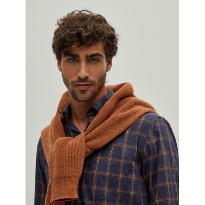 Camisa regular fit com padrão xadrez Decenio