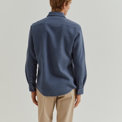 Camisa slim fit de algodão Lion of Porches