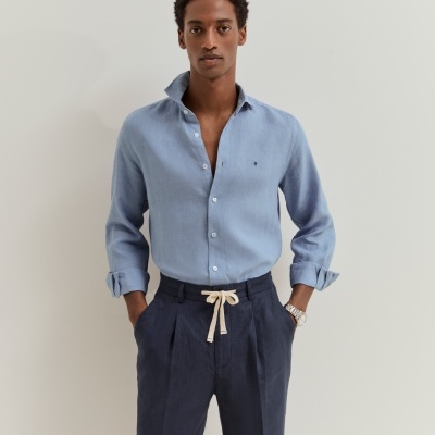 Calças chino de linho Lion of Porches