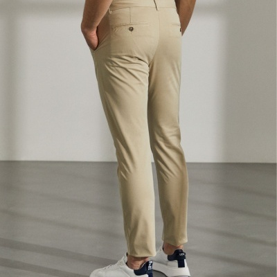 Calças slim fit chino de algodão stretch Lion of Porches