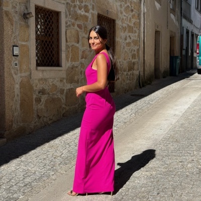 Vestido comprido cerimonia Moncho Heredia
