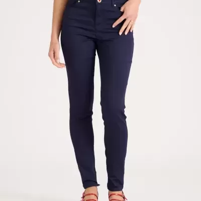 Calça skinny de cintura alta Naf Naf