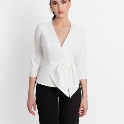 Blusa com Laçada Moncho Heredia