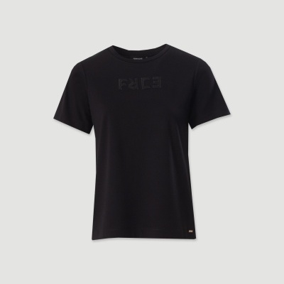 T-shirt com logótipo bordado Ferrache