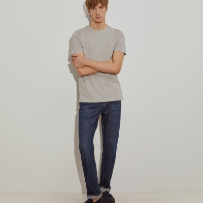 T-shirt básica de algodão Lion of Porches