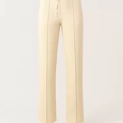 Calças Creme com Cintura Desportiva Sahoco