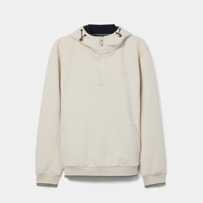 Sweater de meio fecho com capuz Lion of Porches