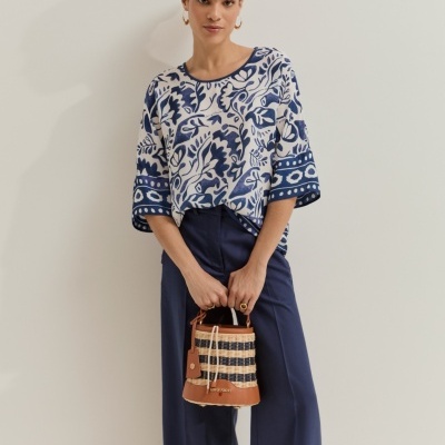 Blusa com estampado Lion of Porches