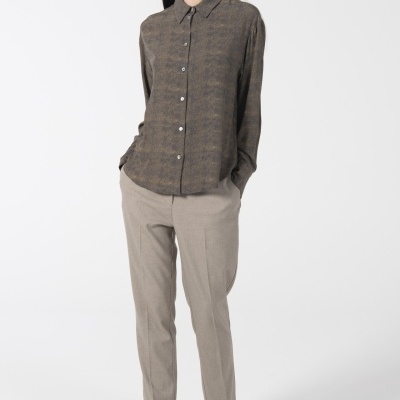 BLUSA PRINT ANIMAL BICOLOR ANA SOUSA