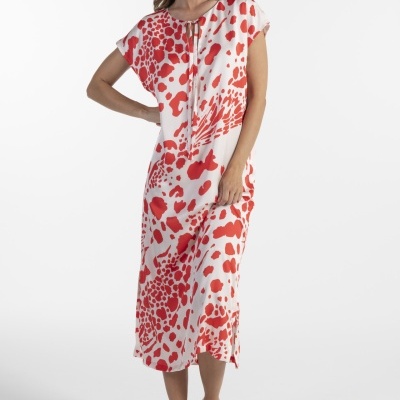 VESTIDO COM ESTAMPADO ANIMAL ANA SOUSA