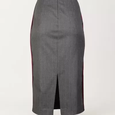 Saia Lápis com Faixas Laterais Sahoco