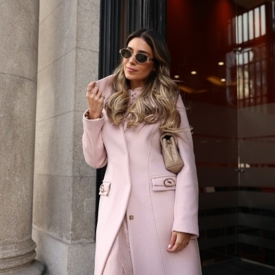 Casaco comprido com detalhes metálicos Scripta