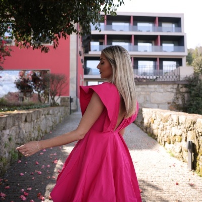 Vestido abaloado Swallow