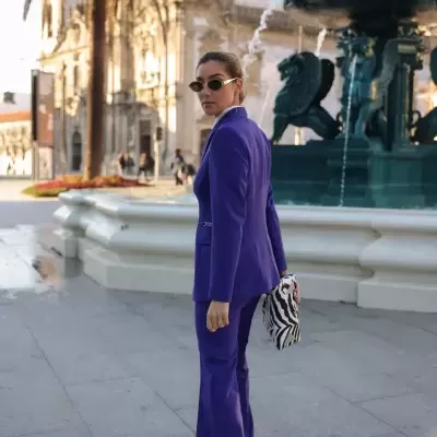 Blazer com aplicações nas laterais Scripta